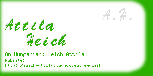 attila heich business card